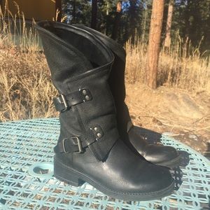 Coolway Alida Black Leather Moto Boots size 37